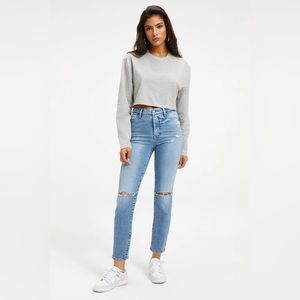 Good American GOOD CLASSIC SLIM STRAIGHT JEANS - Size 8/29
